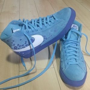 Nike Blazer High Suede Scuba Blue